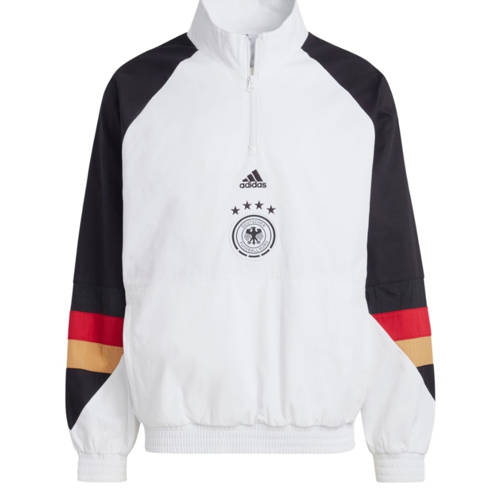 adidas Men's Germany '22 Retro Icon Track Jacket Pullover White HF4072